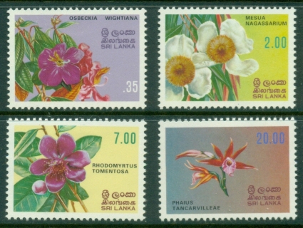 Sri-Lanka-1982-Flowers-MLH