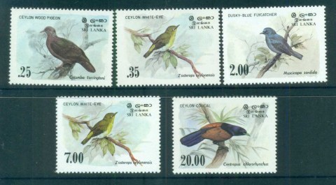 Sri-Lanka-1983-88-Birds-MUH-lot82501