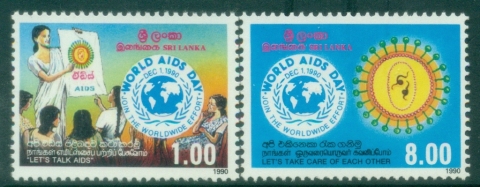 Sri-Lanka-1990-World-Aids-Day-MUH