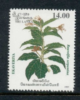 Sri-Lanka-1997-Medicinal-Herb-14r-MUH