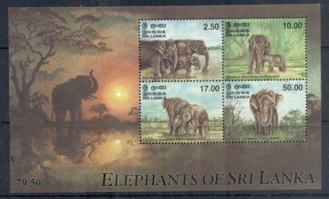 Sri-Lanka-1998-Elephants-MS-MUH