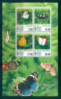 Sri-Lanka-1999-Butterflies-MS-MUH-lot82453