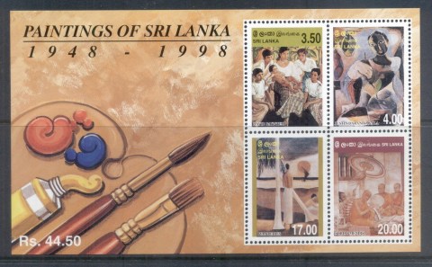 Sri-Lanka-1999-Paintings-MS-MUH