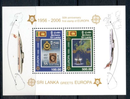 Sri-Lanka-2006-Europa-Stamps-50th-Anniversary-MS-MUH