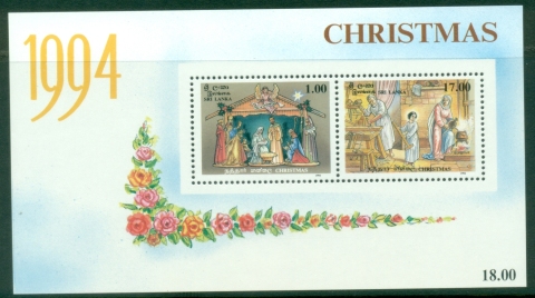 Sri-Lanka-1994-Xmas-MS-MUH