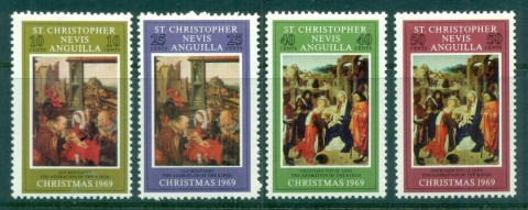 St-Christopher-Nevis-Anguilla-1969-Xmas-Paintings-MUH