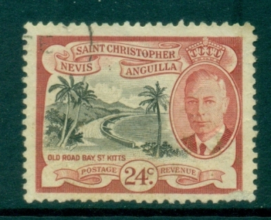 St-Christopher-Nevis-Anguilla-1952-KGVI-Pictorials-24c-FU