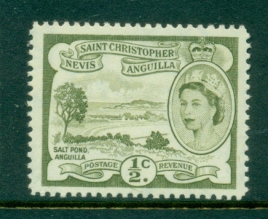 St-Christopher-Nevis-Anguilla-1954-57-QEII-Pictorials-0-5c-MUH