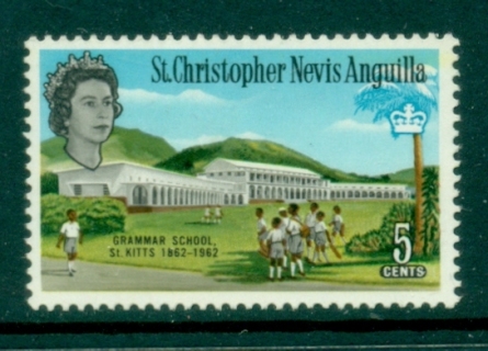 St-Christopher-Nevis-Anguilla-1963-QEII-Pictorial-5c-MUH