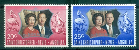 St-Christopher-Nevis-Anguilla-1972-QEII-Silver-Wedding-Anniversary-MUH-Lot55154