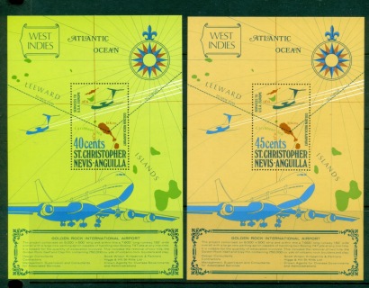 St-Christopher-Nevis-Anguilla-1974-Opening-of-the-Golden-Rock-International-Airport-2xMS-MUH