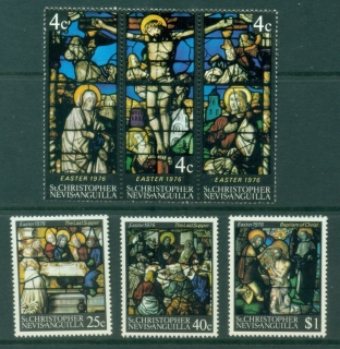 St-Christopher-Nevis-Anguilla-1976-Easter-Stained-Glass-Windows-MUH