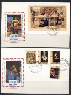 St-Christopher-Nevis-Anguilla-1979-IYC-International-year-of-the-Child-MS-2x-FDC