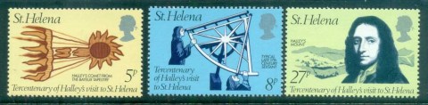 St-Helena-1977-Halleys-Comet-MUH