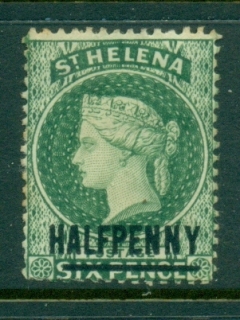 St-Helena-1884-94-QV-HALFPENNY-on-6d-tone-spots-MH