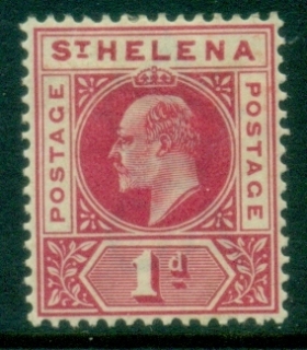 St-Helena-1902-KEVII-Portrait-1d-carmine-rose-MLH