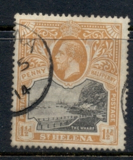 St-Helena-1912-16-KGV-Government-House-1-5d-FU