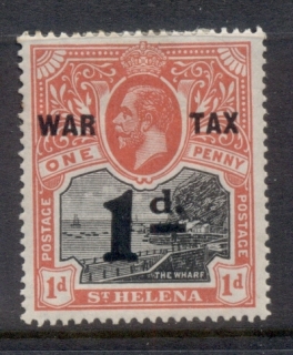 St-Helena-1919-Badge-of-the-Colony-Opt-War-Tax-MLH