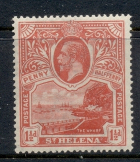 St-Helena-1922-27-KGV-Badge-of-Colony-1-5d-MLH