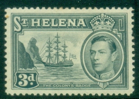 St-Helena-1938-40-KGVI-Badge-of-the-Colony-3d-grey-MLH