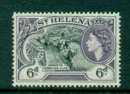 St-Helena-1953-QEII-Pictorial-6d-MLH