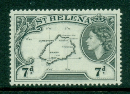 St-Helena-1953-QEII-Pictorial-7d-MLH