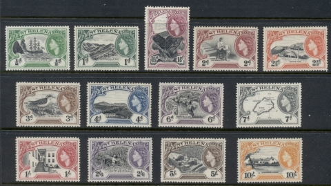 St-Helena-1953-QEII-Pictorials-MUH