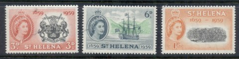 St-Helena-1959-Capt-John-Dutton-Landing-300th-Anniv-MUH