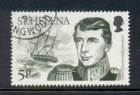 St-Helena-1986-Explorers-Ships-5p-Adam-Johann-von-Krusenstern-FU