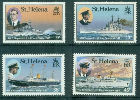 St-Helena-1987-Royal-Visit-Ships-MUH