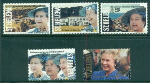 St-Helena-1992-QEII-Royal-Accession-to-Throne