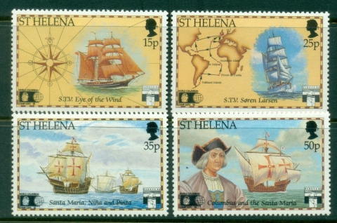 St-Helena-1992-World-Columbian-Stamp-Expo-MLH