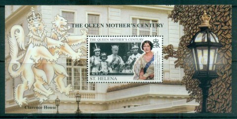 St-Helena-1999-Queen-Mothers-Century-MS-MUH