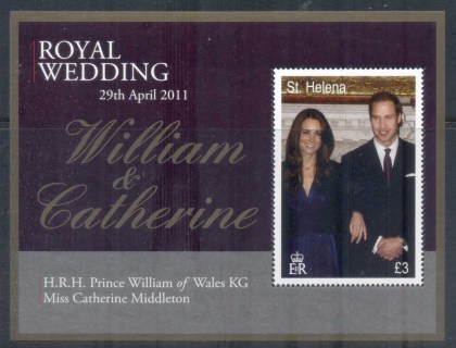 St-Helena-2011-Royal-Wedding-William-Kate-MS-MUH