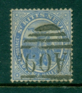 St-Kitts-Nevis-1905-18-Columbus-looking-for-Land-2-5d-ultramarine-FU