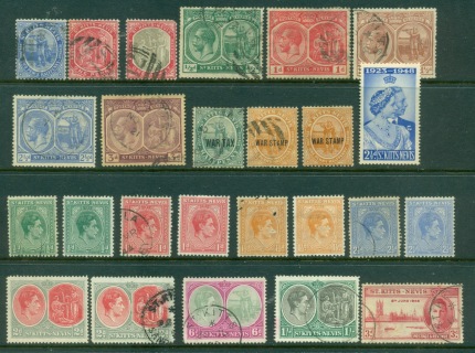 St-Kitts-Nevis-1905-on-Assorted-oddments-MLH-FU