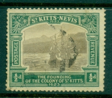 St-Kitts-Nevis-1923-tercentenary-of-the-Founding-of-the-Colony-0-5d-FU