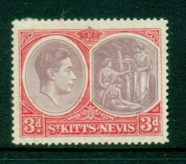 St-Kitts-Nevis-1938-48-KGVI-Medicinal-Springs-3d-MLH