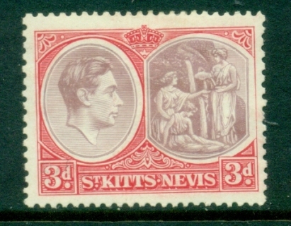 St-Kitts-Nevis-1938-48-KGVI-Pictorial-Columbus-Looking-for-Land-3d-MLH