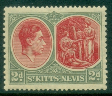 St-Kitts-Nevis-1938-48-KGVI-Pictorial-2d-Medicinal-Spring-MLH