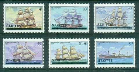 St-Kitts-1980-Sailing-Ships-Opt-MUH