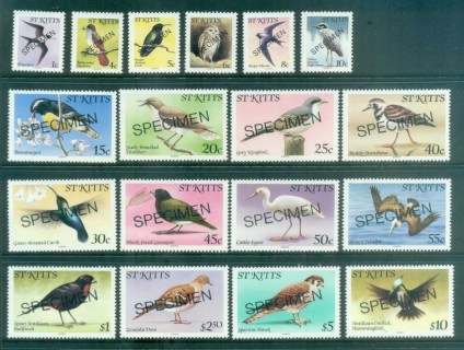 St-Kitts-1981-Pictorials-Birds-SPECIMEN-MUH