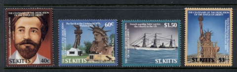 St-Kitts-1986-Statue-of-Liberty-Centenary-MUH