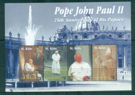 St-Kitts-2004-Pope-John-Paul-II-MS-MUH-lot81514