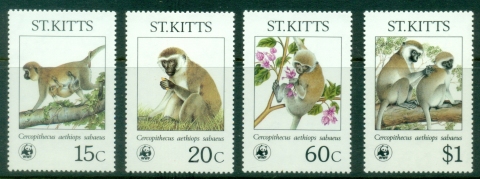 St-Kitts-1968-WWF-Green-Monkeys-MUH