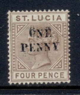 St-Lucia-1892-QV-Portrait-Surch-One-Penny