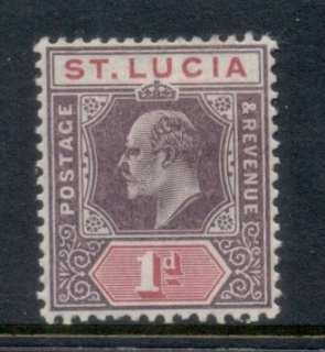 St-Lucia-1904-05-KEVII-Portrait-Wmk-Multiple-Crown-CA-1d-MLH