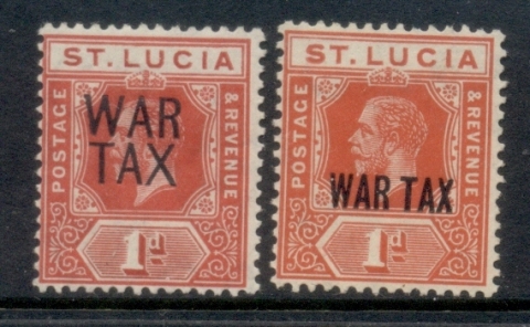 St-Lucia-1916-KGV-War-Tax-MLH