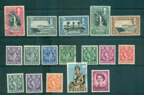 St-Lucia-1930s-on-Assorted-oddments-MLH-FU-Lot55205