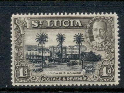 St-Lucia-1936-KGV-Pictorial-1d-Perf-14-MUH